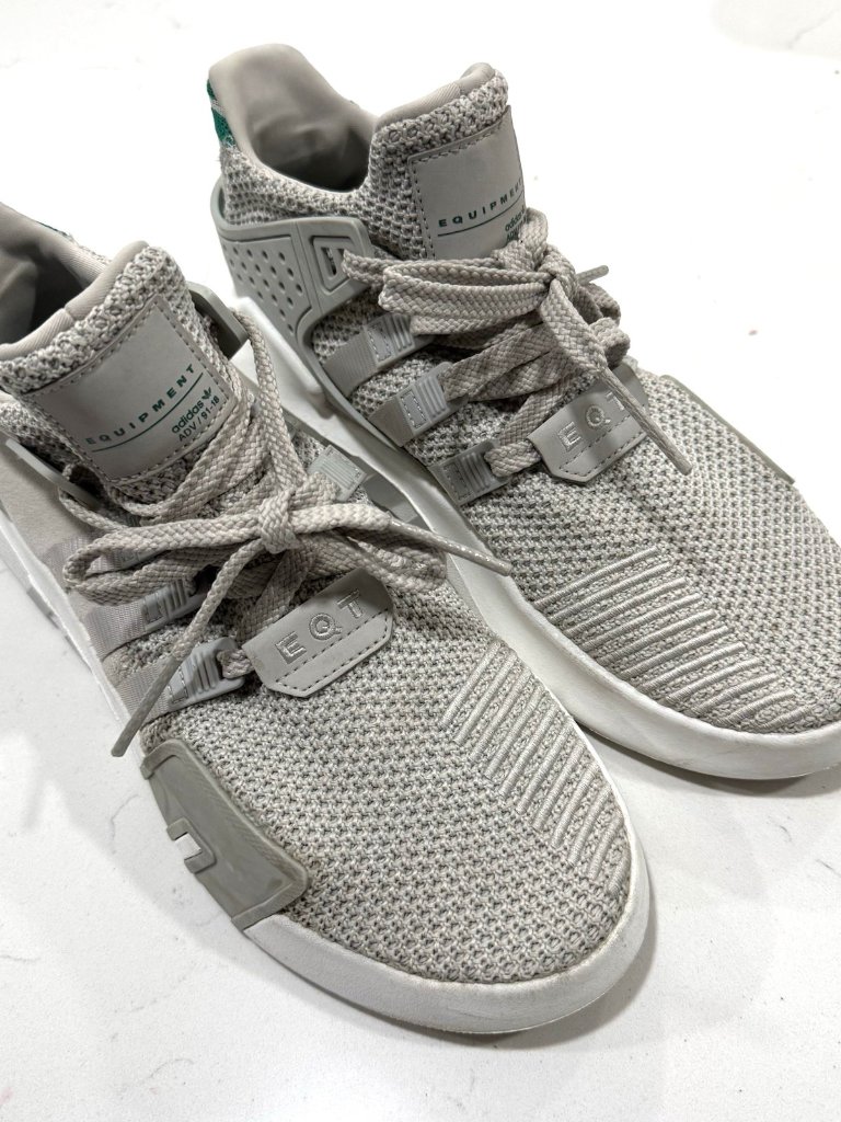 Adidas Eqt Basketball Adv Cq2995 Grey One Gray White Green Mens Sneaker Size 7.5